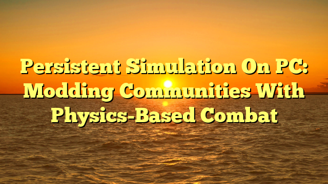 Persistent Simulation On PC: Modding Communities With Physics-Based Combat
